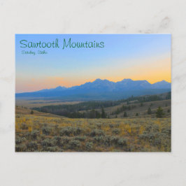 Cartão Postal Sunset nos Sawtooths