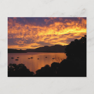 Cartão Postal Sunset Nova Zelândia