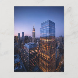 Cartão Postal Sunset Over New York