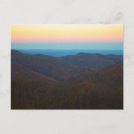 Cartão Postal Sunset Over Shenandoah National Park, Virginia
