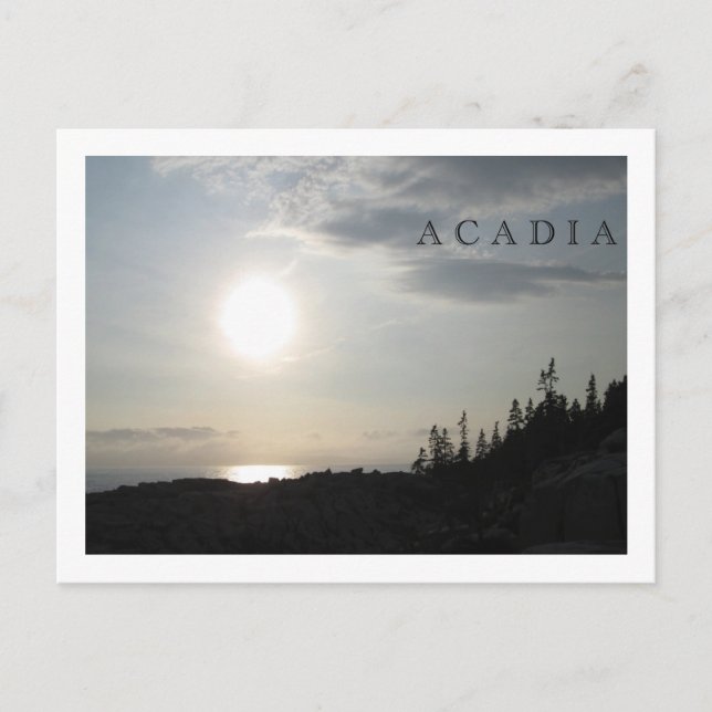 Cartão Postal Sunset - Parque Nacional Acadia (Frente)