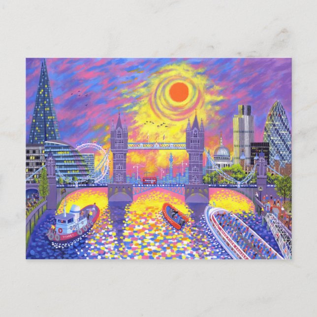 Cartão Postal Sunset:Piscina De Londres 2013 (Frente)