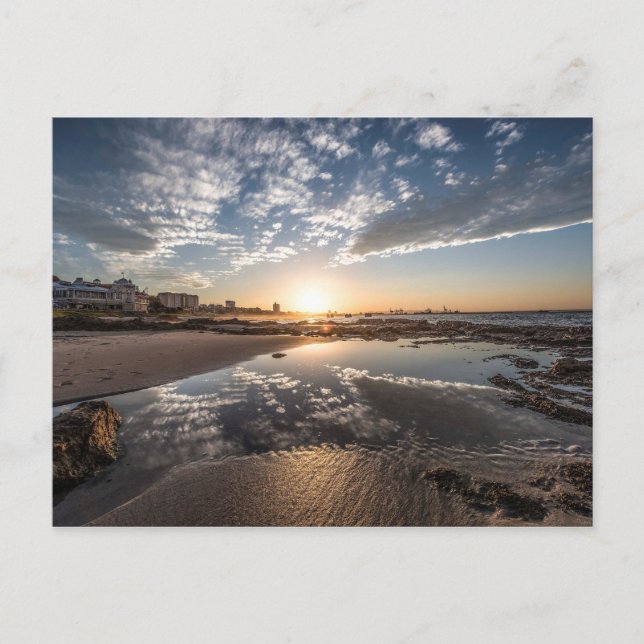 Cartão Postal Sunset, Port Elizabeth, África do Sul (Frente)