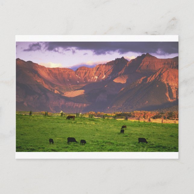 Cartão Postal Sunset San Juan Mts CO (Frente)