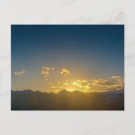 Cartão Postal Sunset Sobre As Montanhas Loucas, Montana