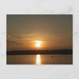 Cartão Postal Sunset sobre Cardiff Bay