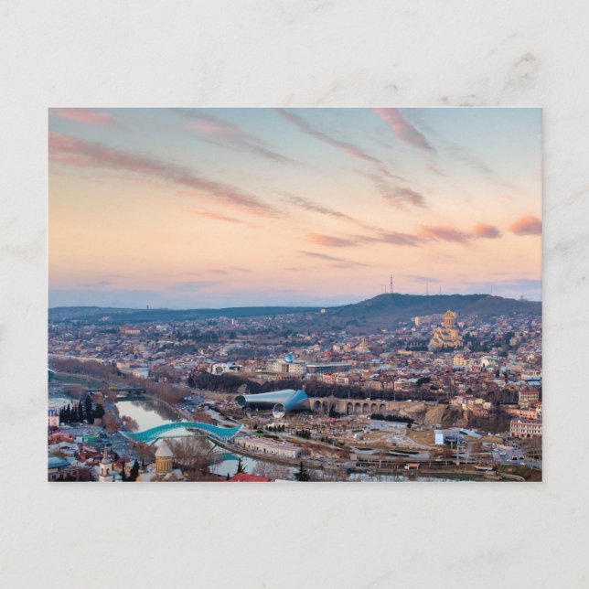 Cartão Postal Sunset sobre Tbilisi (Frente)