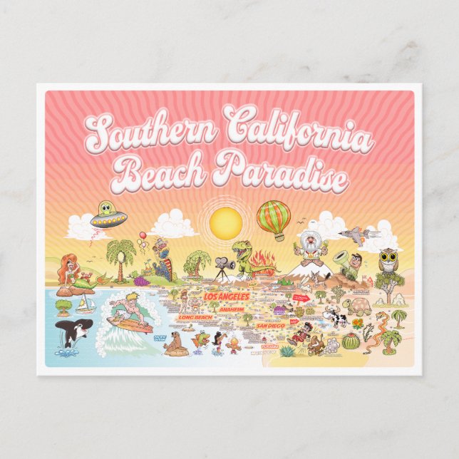 Cartão Postal Sunset SoCal (Frente)