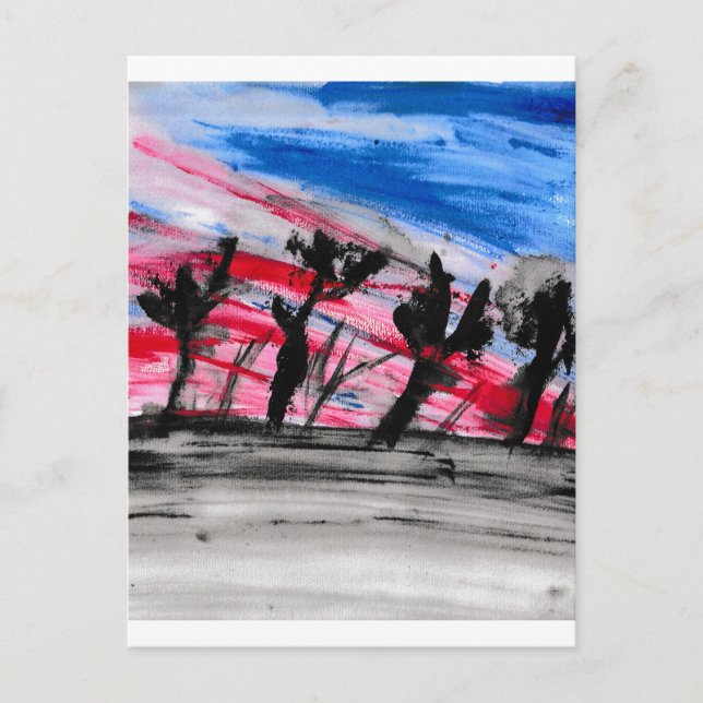 Cartão Postal Sunset Vermelho (Frente)