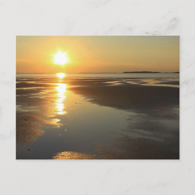 Cartão Postal Sunset WellFay Bay Willlife Sanctutuer Cape Cod (Frente)