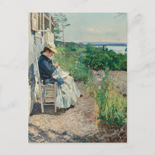 Cartão Postal Sunshine, Kalvøya | Eilif Peterssen (Frente)