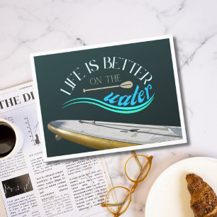 Cartão Postal SUP se levanta remo férias de remo