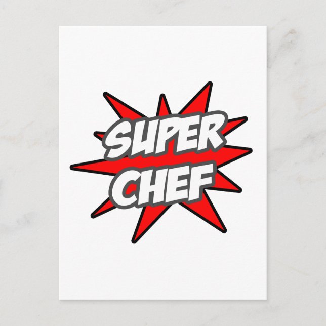 Cartão Postal Super Chef (Frente)