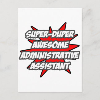 Cartão Postal Super Duper Admin Incrível. Assistente