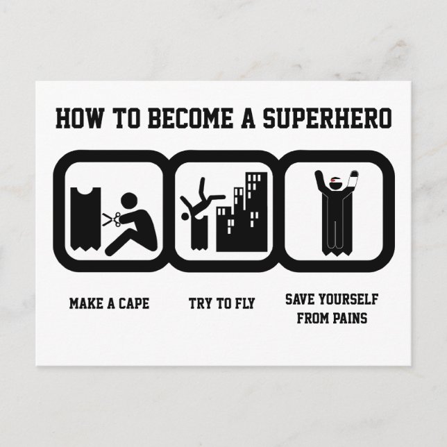 Cartão Postal Super-herói (Frente)