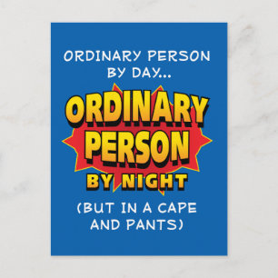 Cartão Postal Super-herói comum