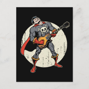 Cartão Postal Super-herói do violão