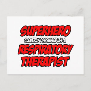 Cartão Postal Super-herói... Terapista Respiratória