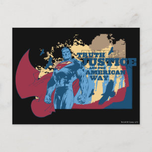 Cartão Postal Super-Homem com aves