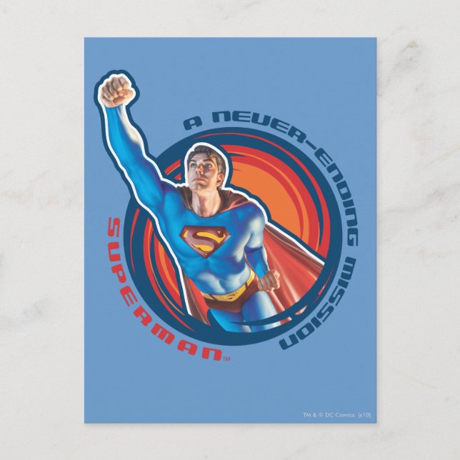Cartão Postal Super-Homem Uma Missão Sem Fim (Frente)