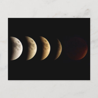Cartão Postal Super Lua, Lua de Sangue, Eclipse Lunar, 2015