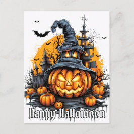 Cartão Postal Super Nefariado Feliz Pumpkin de Halloween