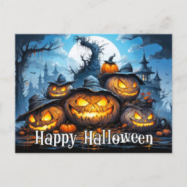 Cartão Postal Super Nefariado Mad Pumpkins | Feliz Dia das Bruxa