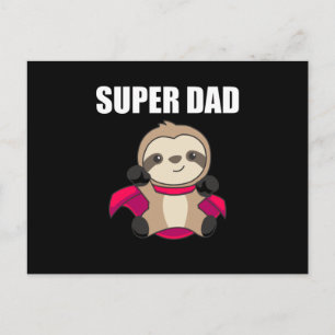 Cartão Postal Super Pai Herói Engraçado Slony Pai Padre