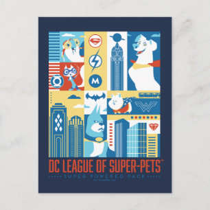 Cartão Postal Super Powered Pack Art Deco Metropolis