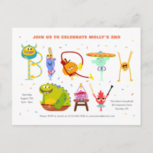 Cartão Postal Super Simples Rhymington Birthday