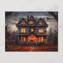 Cartão Postal Super Spooky Haunted House