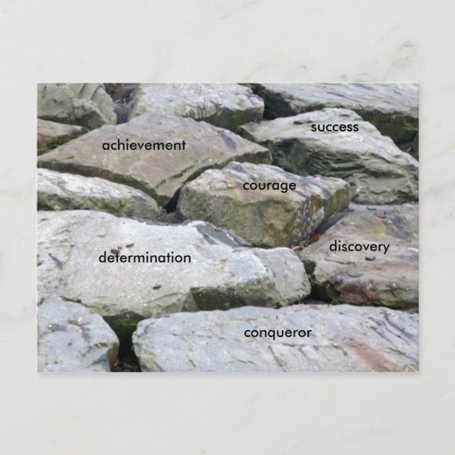 Cartão Postal Superando obstáculos! (Frente)