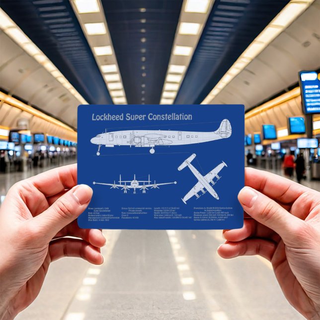 Cartão Postal Superconstelação L-1049 Bloqueada - Planos ABD (Criador carregado)
