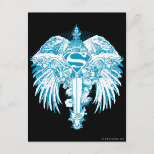 Cartão Postal Supergirl Blue Wings