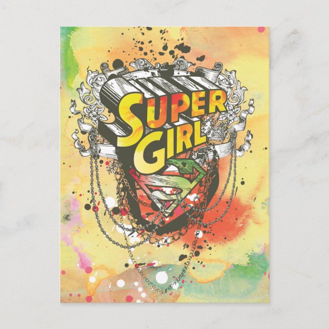 Cartão Postal Supergirl Chains (Frente)