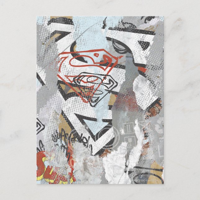 Cartão Postal Supergirl Comic Capers Padrão 1 (Frente)