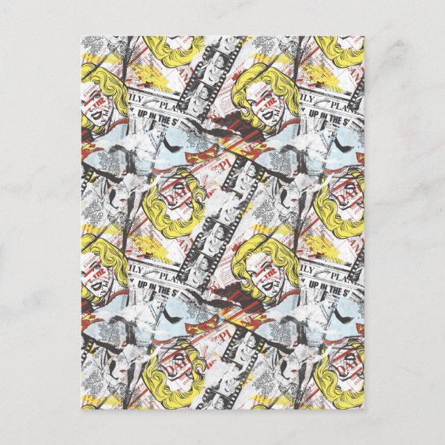 Cartão Postal Supergirl Comic Capers Padrão 2 (Frente)