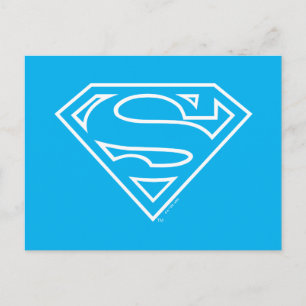 Cartão Postal Supergirl Contorno S-Escudo