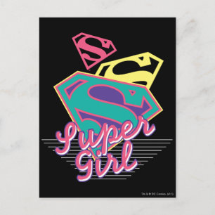 Cartão Postal Supergirl Cursive