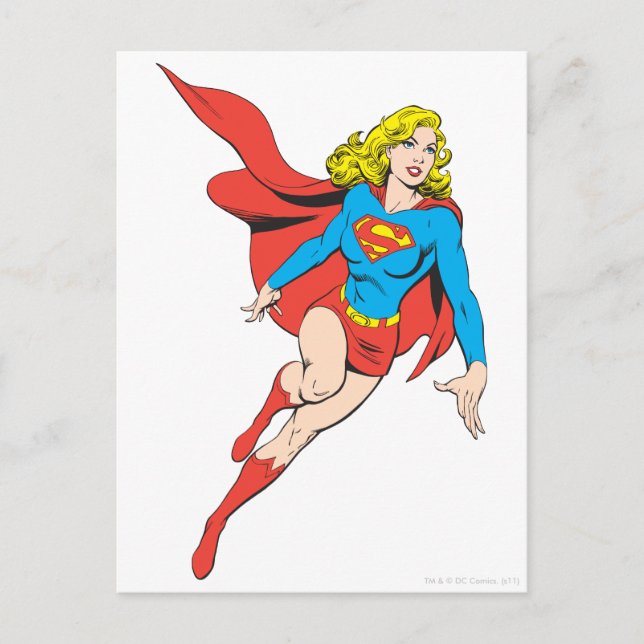 Cartão Postal Supergirl em Movimento (Frente)