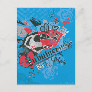Cartão Postal Supergirl Invulnerable