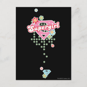 Cartão Postal Supergirl Loucura das Flores