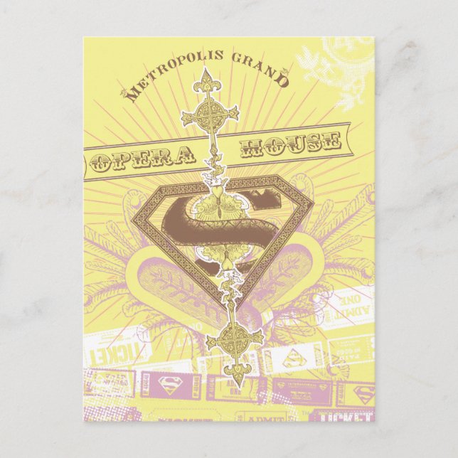 Cartão Postal Supergirl Opera House Yellow (Frente)