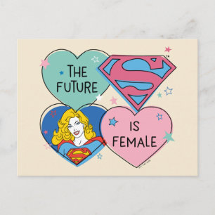 Cartão Postal Supergirl Out Of This World Retro Graphic