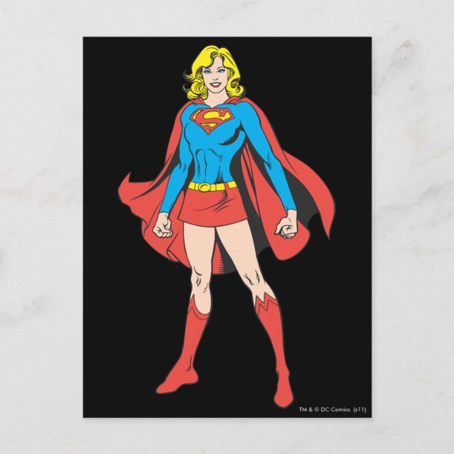 Cartão Postal Supergirl Poses (Frente)