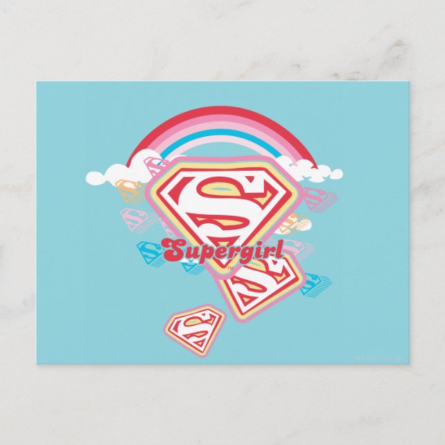Cartão Postal Supergirl Rainbow (Frente)