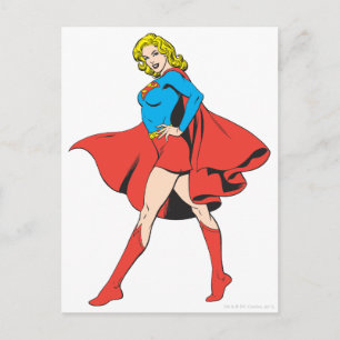 Cartão Postal Supergirl Strikes a Pose