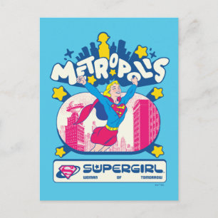Cartão Postal Supergirl Super Pop Mulher do Amanhã