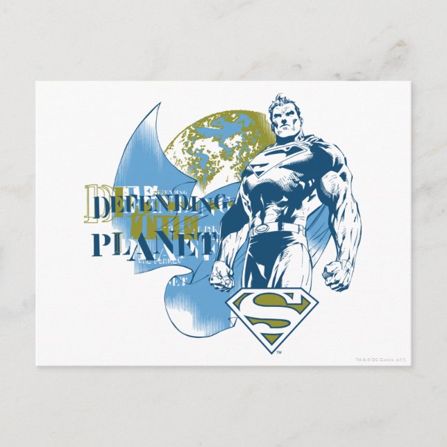 Cartão Postal Superman | Defesa do planeta (Frente)