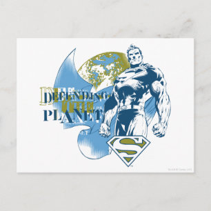 Cartão Postal Superman   Defesa do planeta